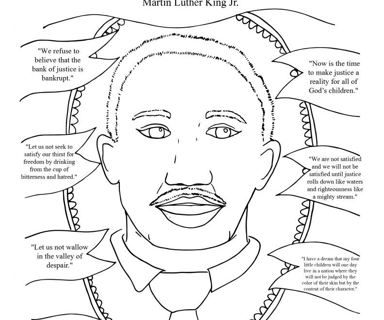 Martin Luther King Jr Day For Kids Free Printable Canary Jane