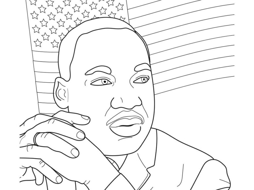Martin Luther King Jr Day themed Coloring Pages Beeloo Printable Crafts And Activities For Kids