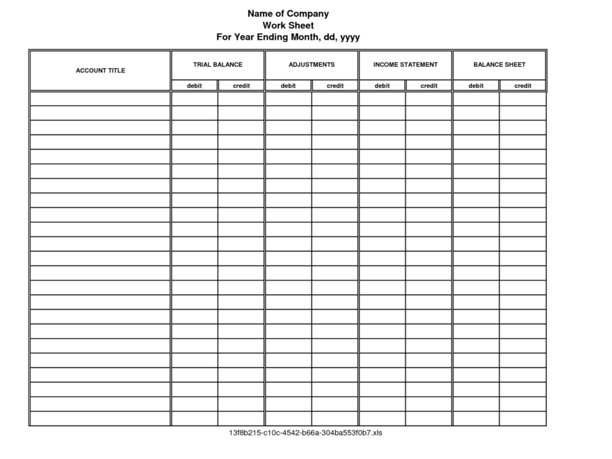 Mastering The Accounting Worksheet A Comprehensive Guide