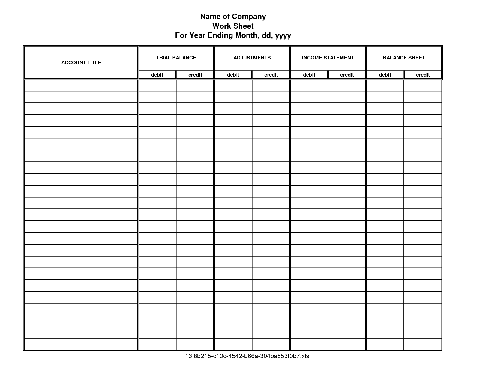 Mastering The Accounting Worksheet A Comprehensive Guide