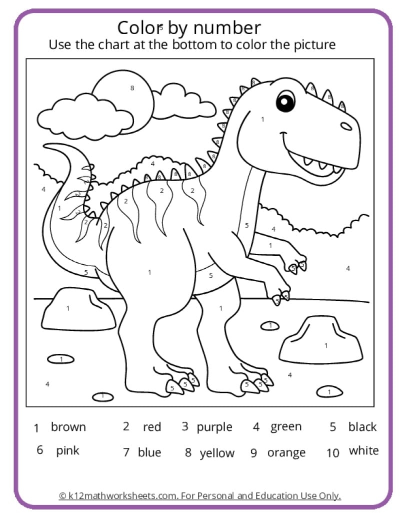 Math Coloring Pages Printable PDFs By K12mathworksheets