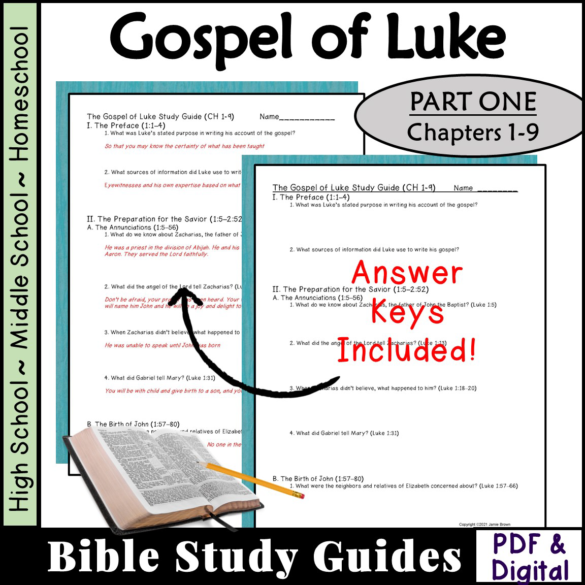 Matthew Bible Study Study Questions CH 1 13 Worksheet Packet Classful