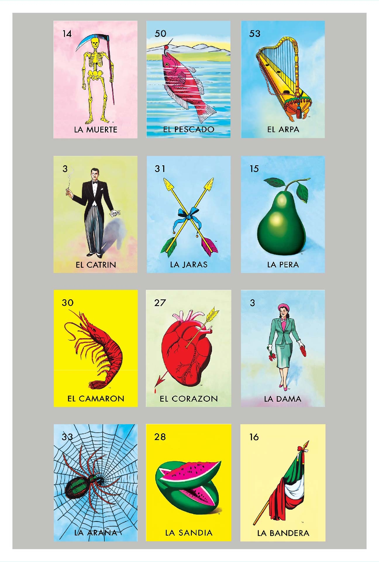 Free Printable Loteria Game Cards