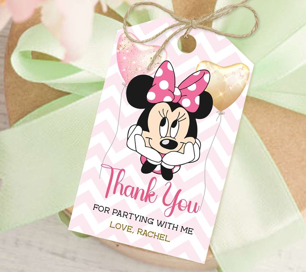 Minnie Mouse Printable Template Thank You Cards
