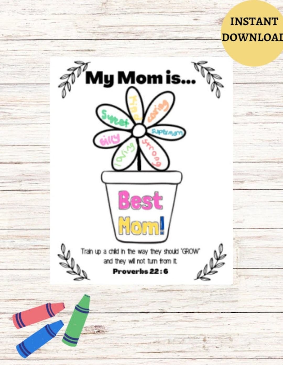 Free Printable Mothers Day Crafts