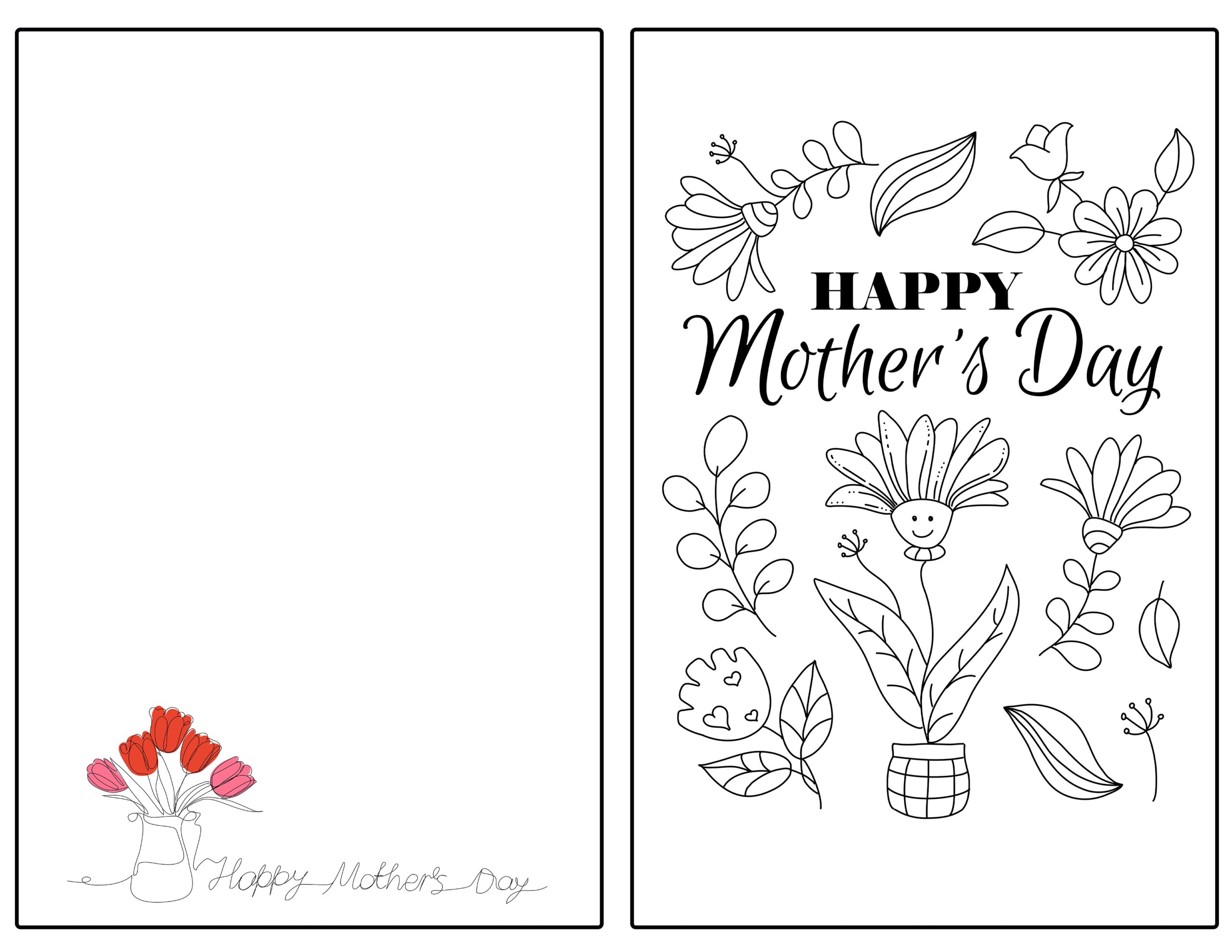 Mothers Day Cards Printable Printable Party Favors