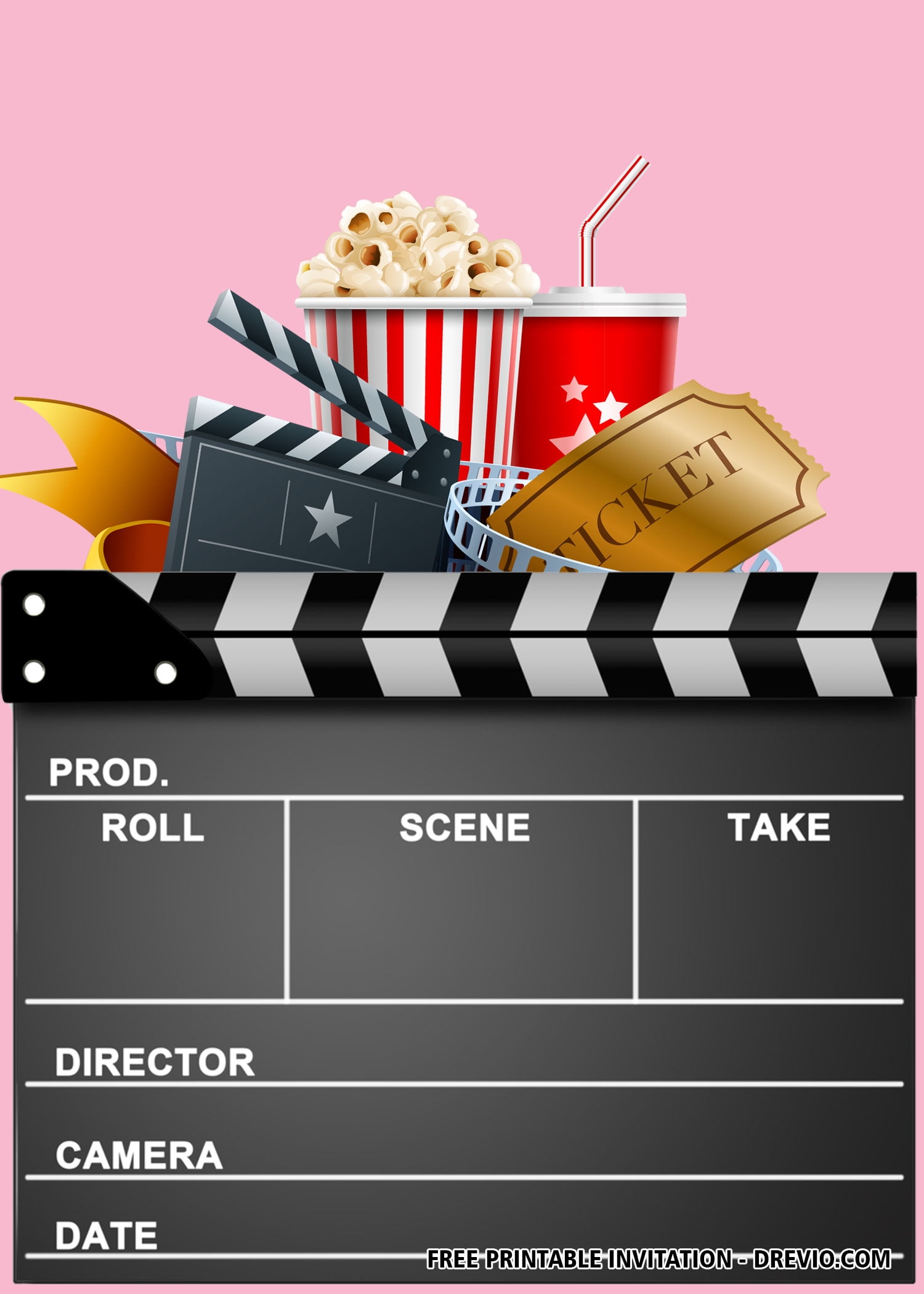 Movie Invitation Card
