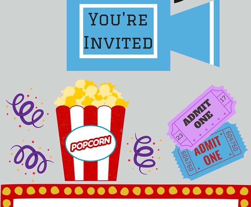 Movie Party Invitations Free Printables