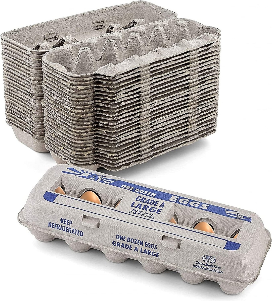 MT Products Printed Natural Pulp Paper Egg Cartons Hold Eggs 12 Count 15 Pieces EBay