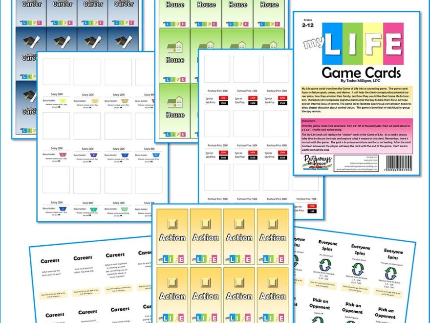 My Life Cards To Play With The Game Of Life Pathwaystopeace