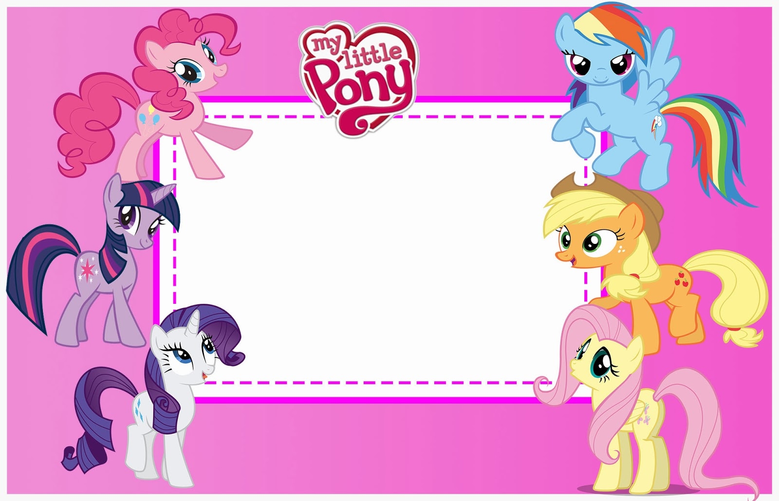 My Little Pony In Pink Free Printable Kit Oh My Fiesta For Geeks