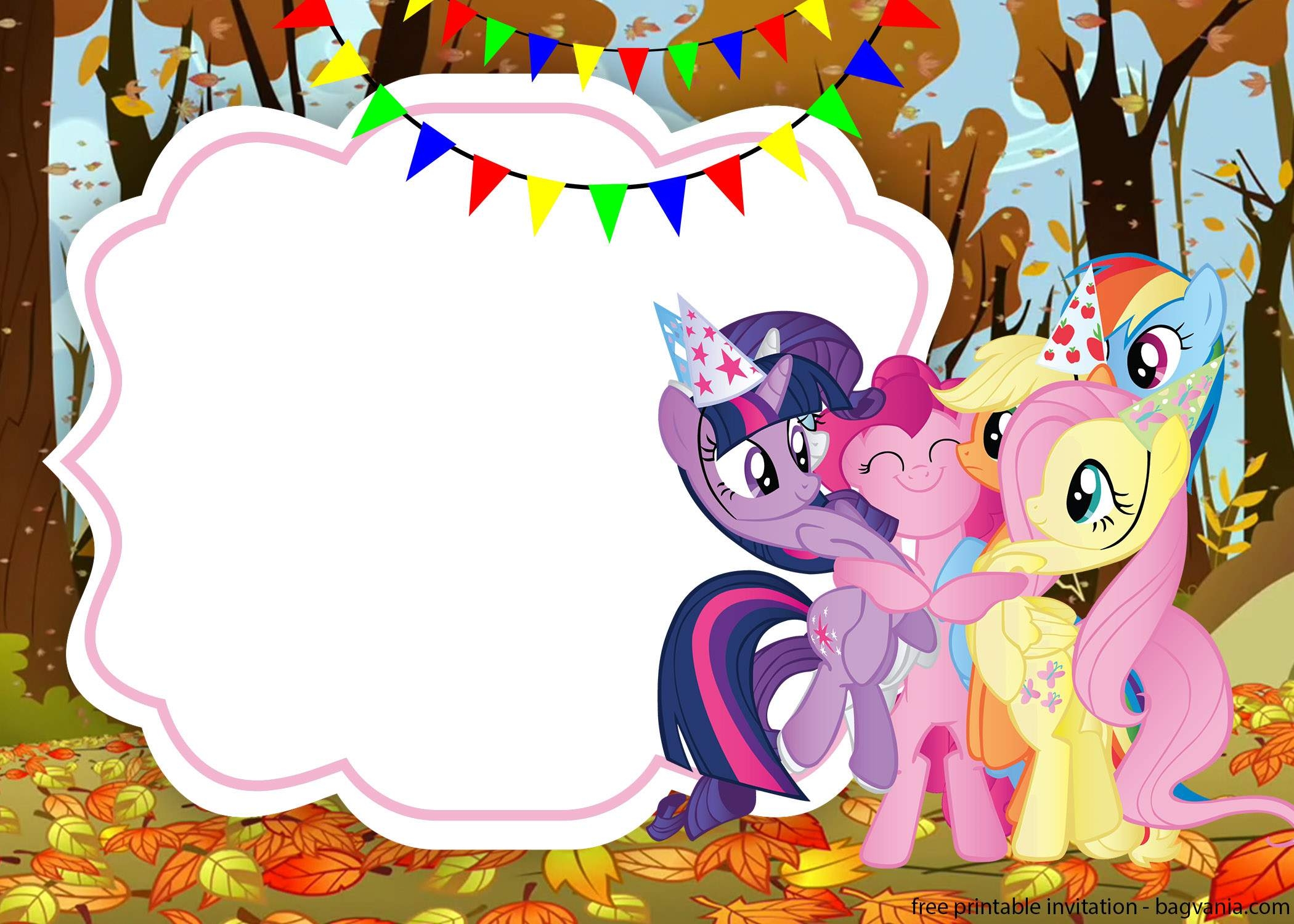 My Little Pony Party Free Printable Invitations Oh My Fiesta Worksheets Library