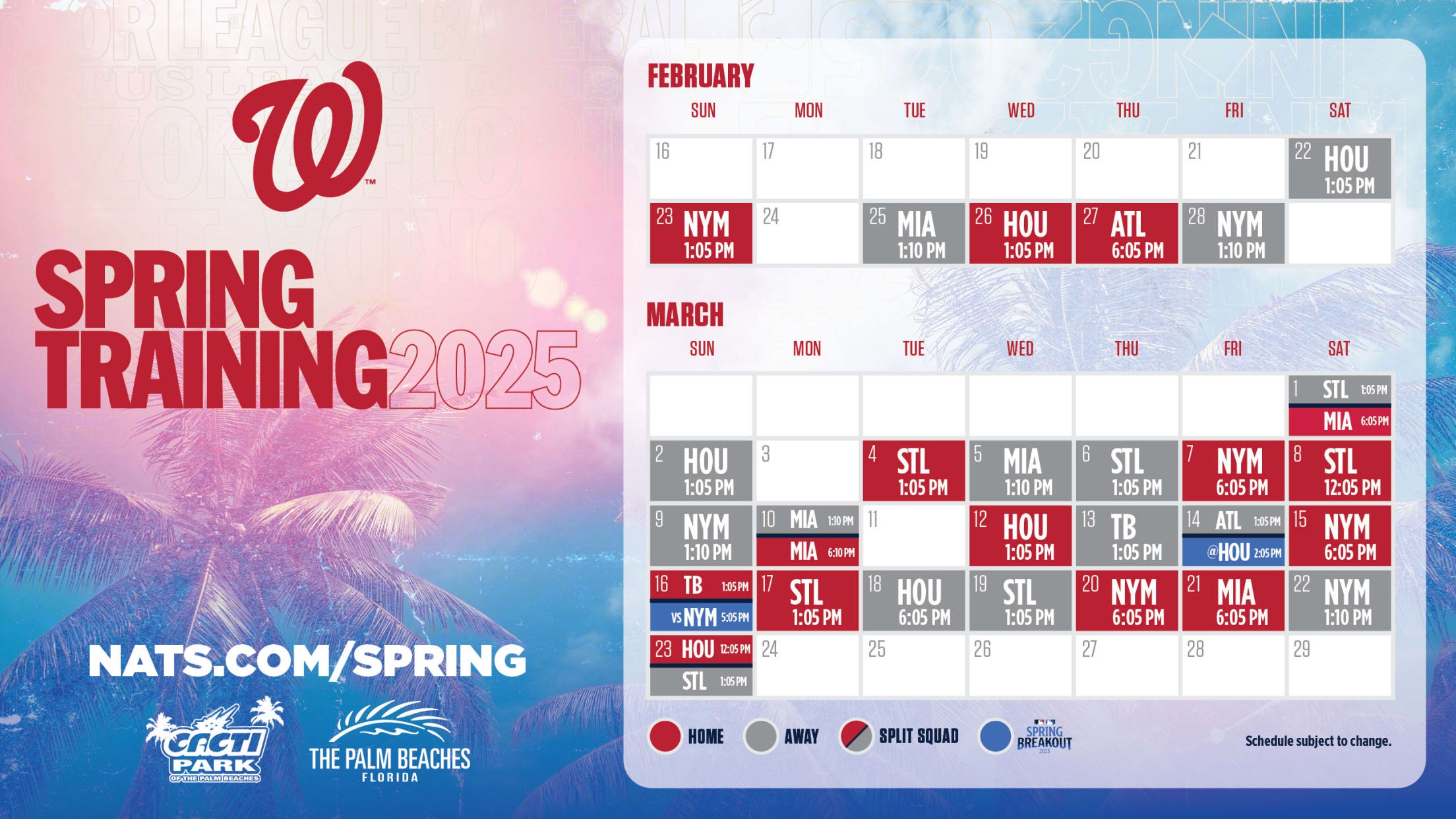 Nationals Spring Training Washington Nationals