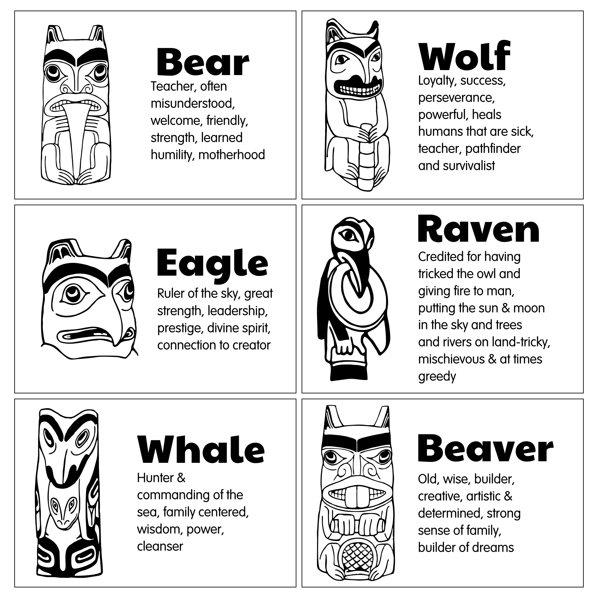 Native American Totem Poles
