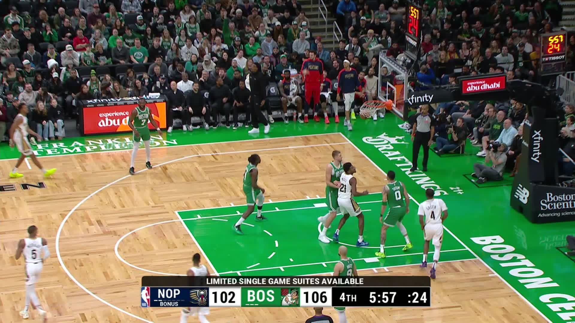 New Orleans Pelicans Vs Boston Celtics Jan 12 2025 Game Summary NBA