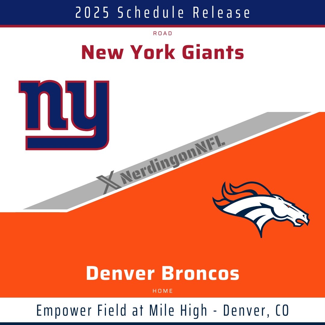 Denver Broncos Schedule 2025 Printable