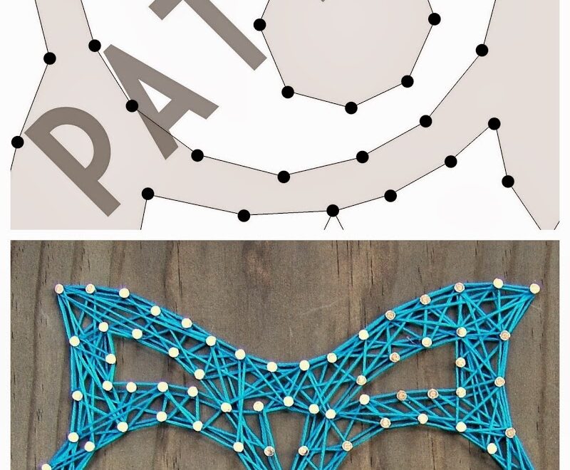 Nine Red String Art Pattern Downloads