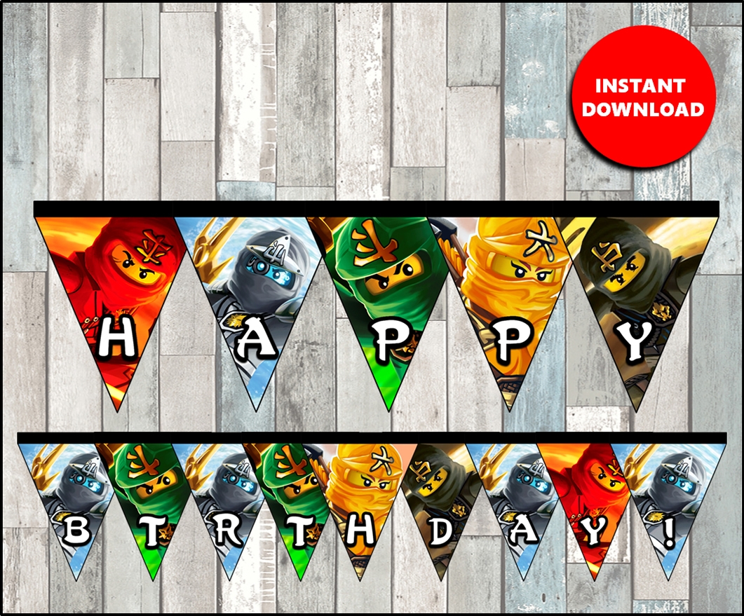 Ninjago 2025 Birthday Free Printable
