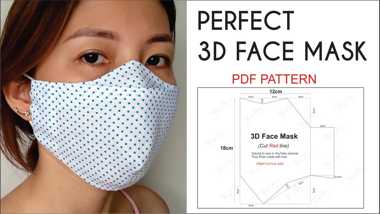 3D Face Mask Pattern Printable