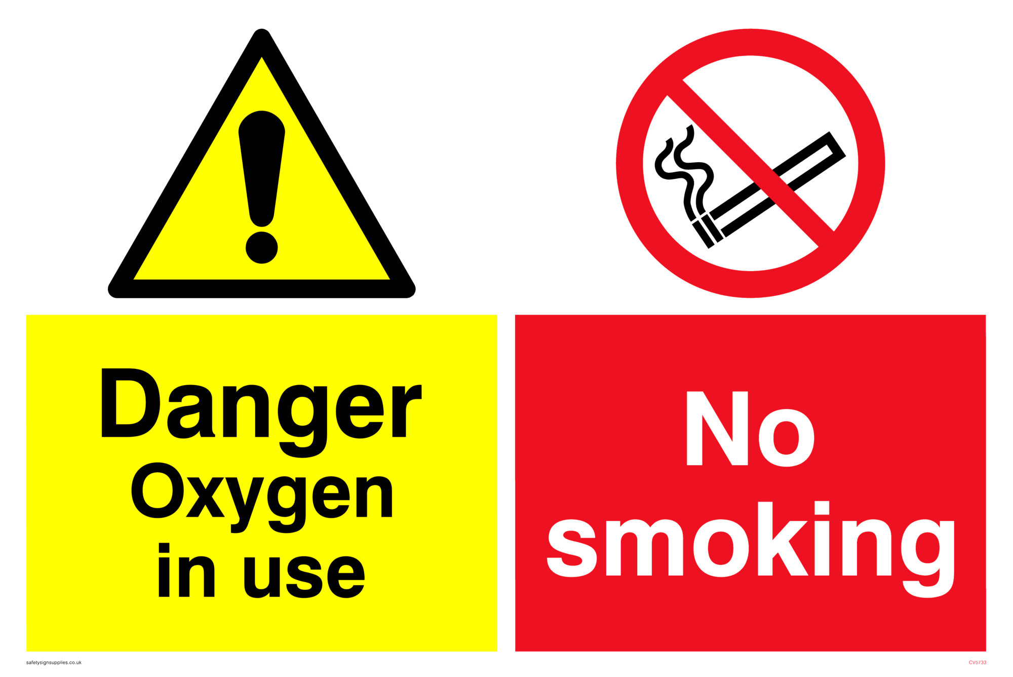 Printable No Smoking Oxygen In Use Sign