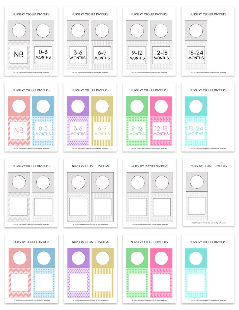 Free Baby Closet Labels Printable
