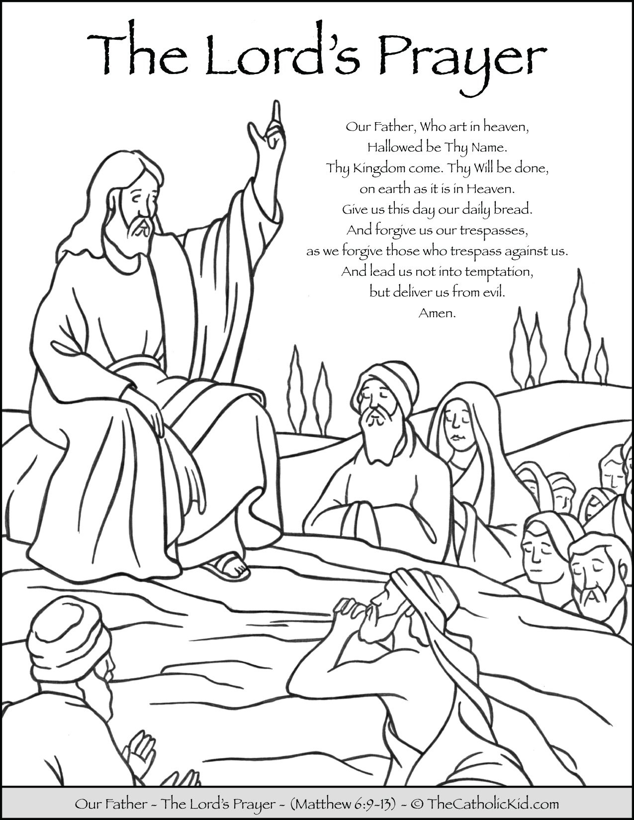 The LordS Prayer Printable Activities