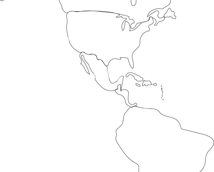 Outline Map Of America Black And White Stock Photos Images Alamy