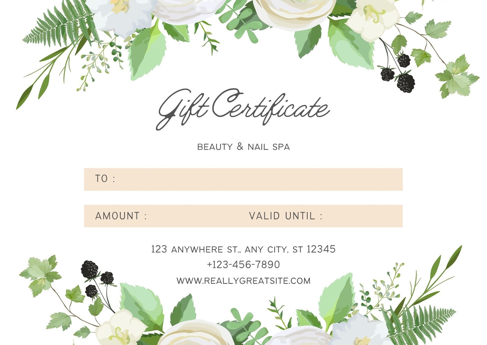 Page 15 Free Printable Gift Certificate Templates To Customize Canva