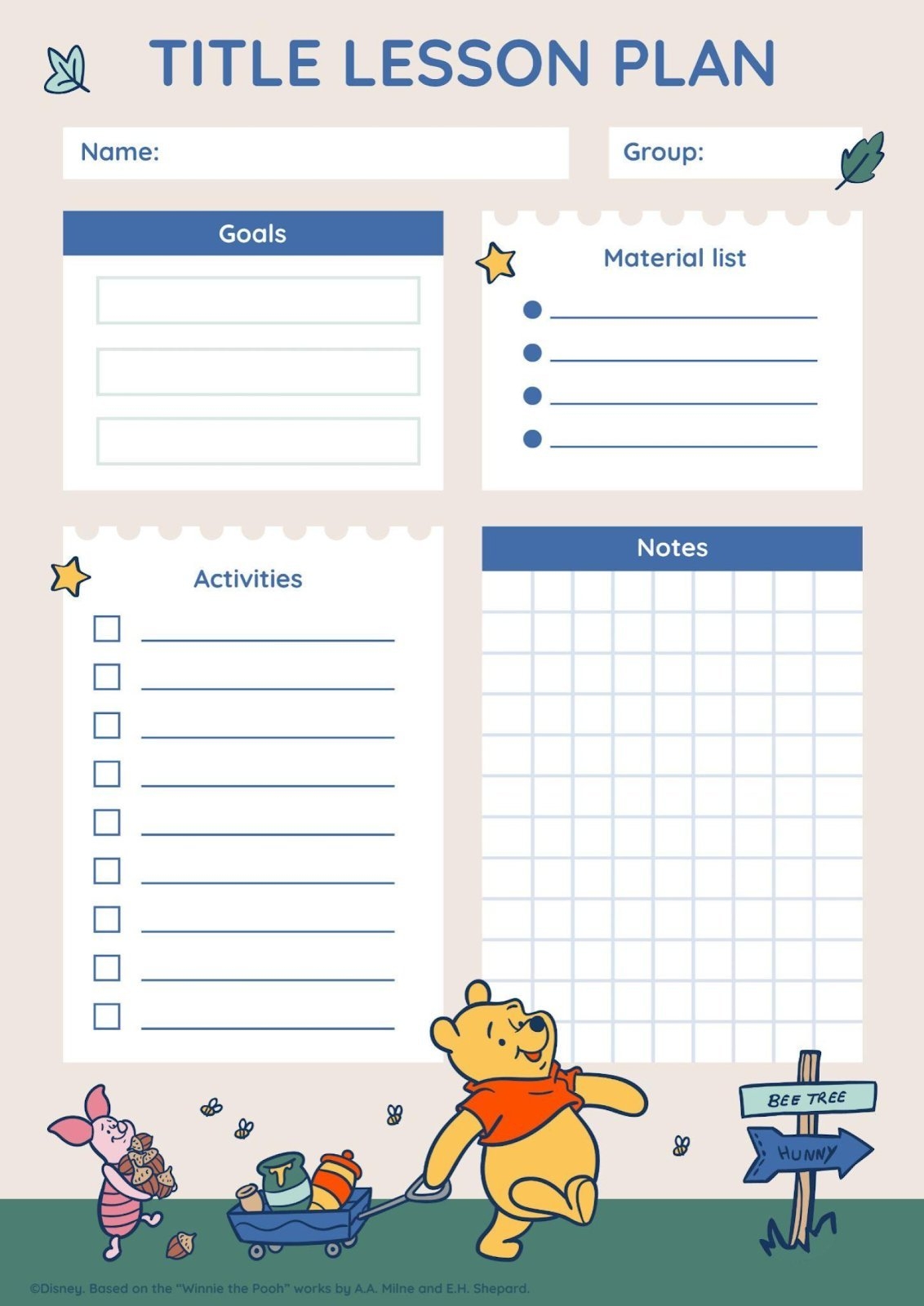Page 3 Winnie The Pooh PowerPoint Google Slides Templates