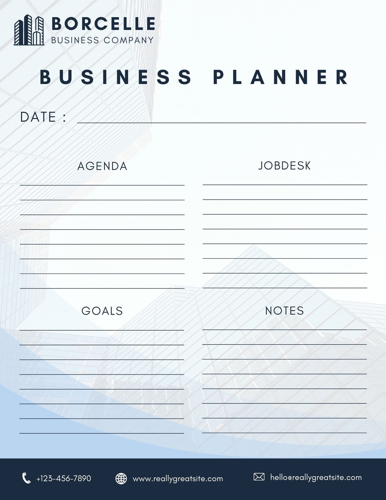 Small Business Planner Printables Free