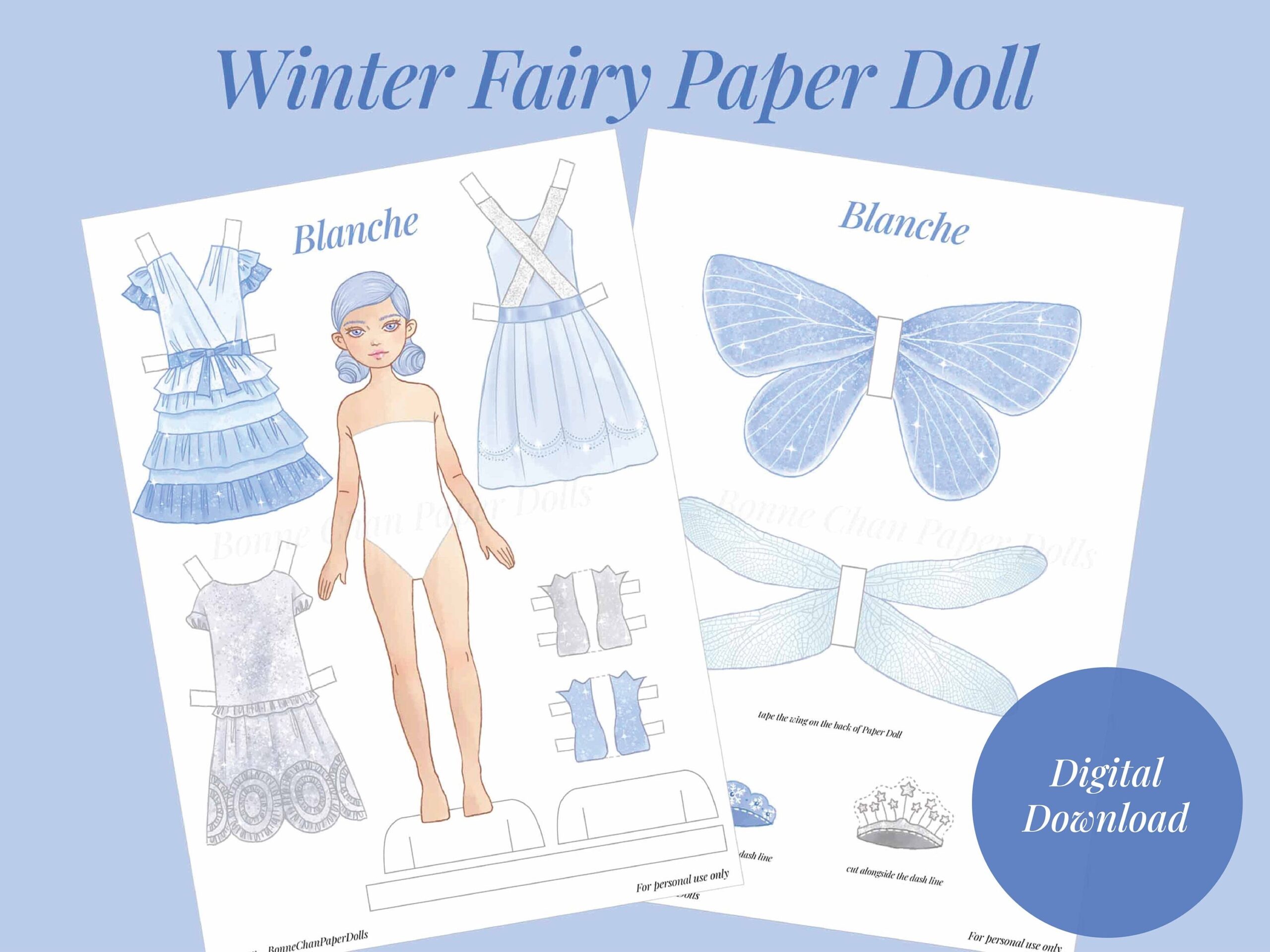 Fairy Paper Dolls Printable Free