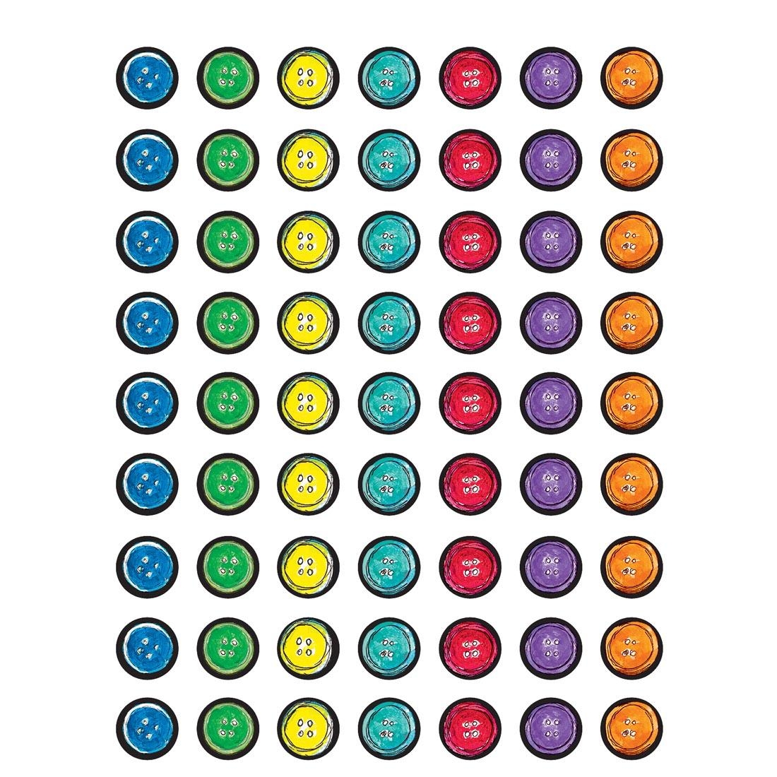 Pete The Cat Groovy Buttons Mini Stickers By Teacher Created Resources 378 Count