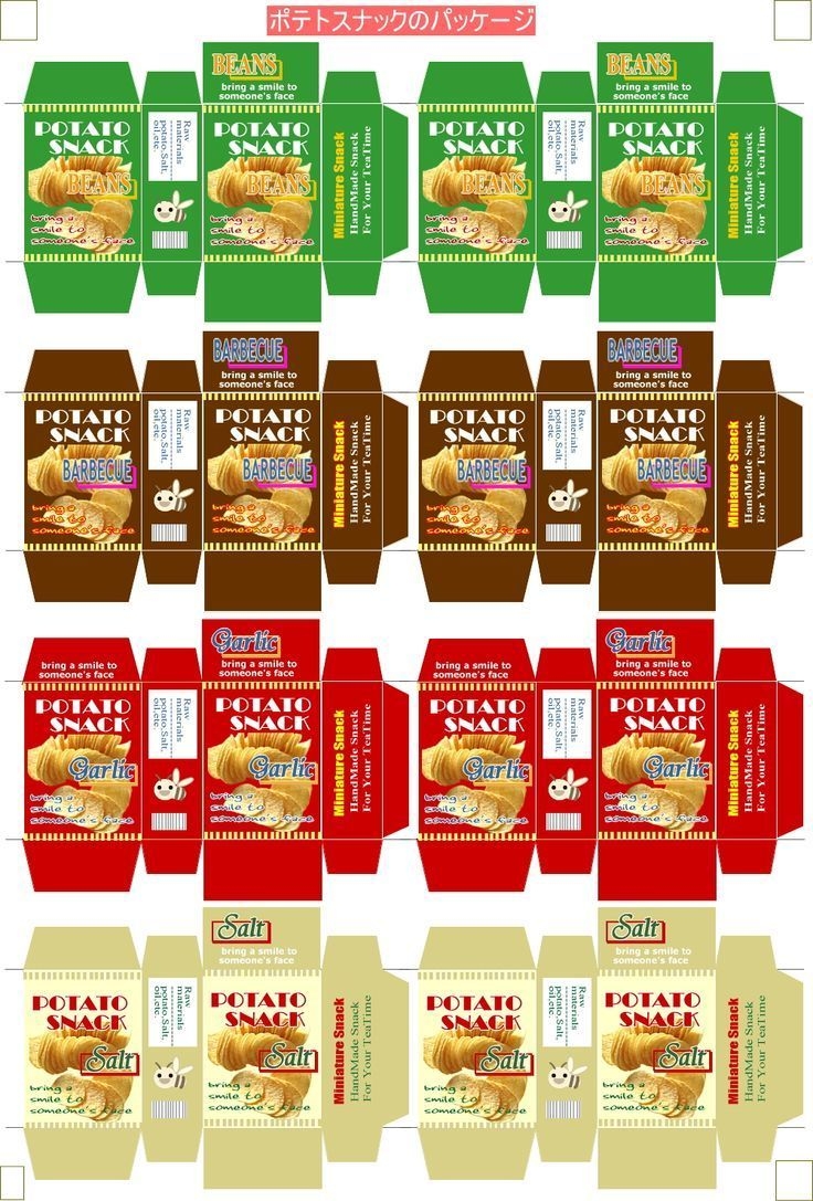 Printable Miniature Dollhouse Food Label