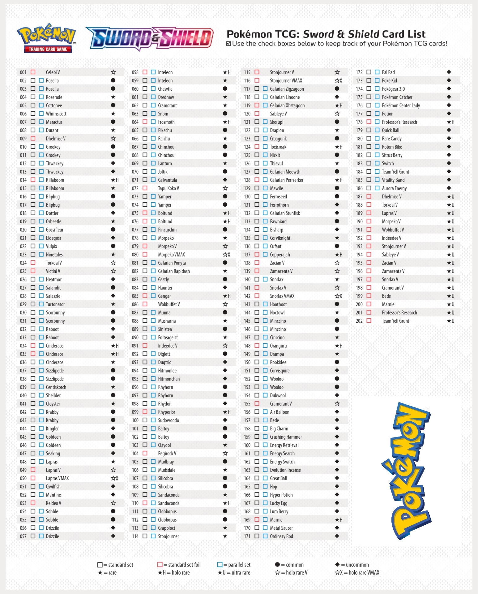 Pok mon GO TCG Visual Set List JustInBasils Pok mon TCG Resources Worksheets Library