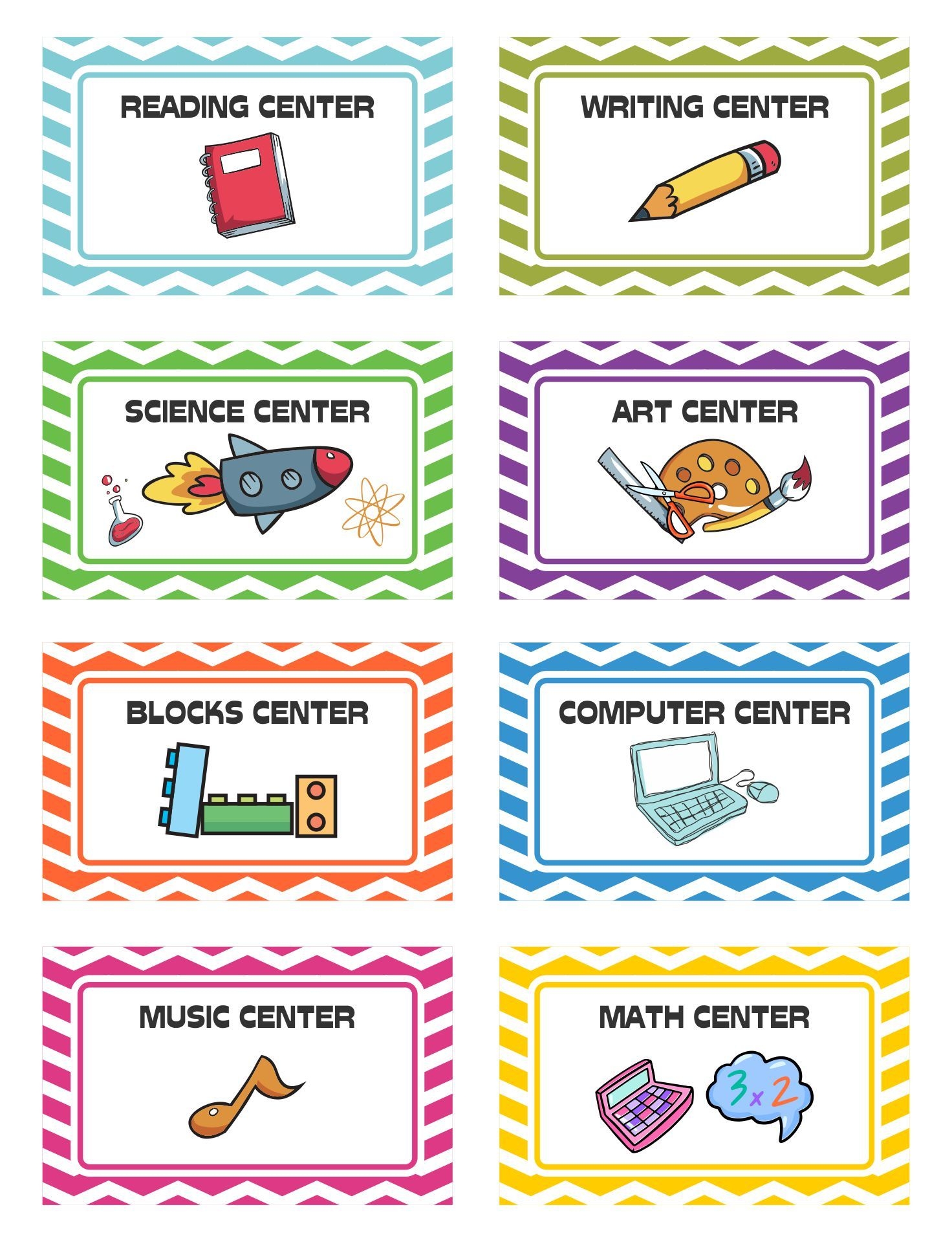 Free Printable Classroom Labels For Preschoolers
