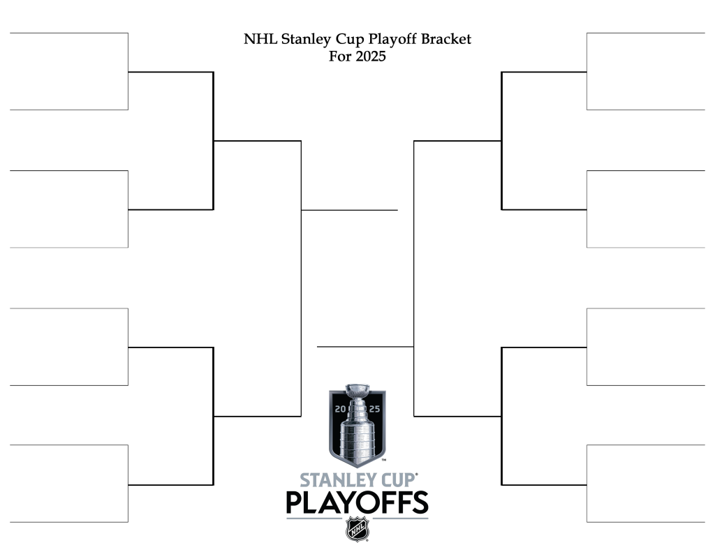 Printable Stanley Cup Playoff Bracket 2025