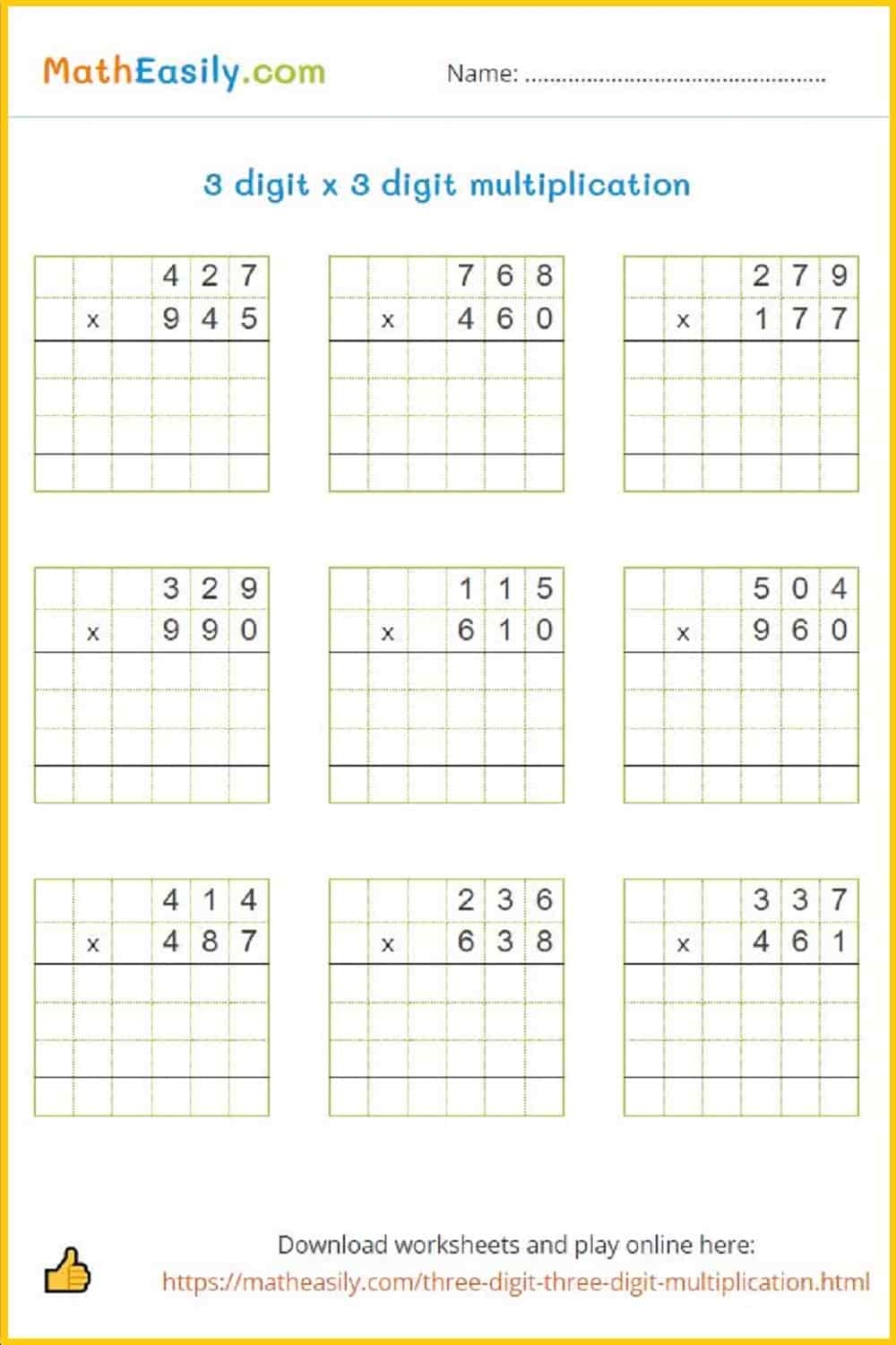 Printable 5th Grade Math Worksheets PDF Free Download
