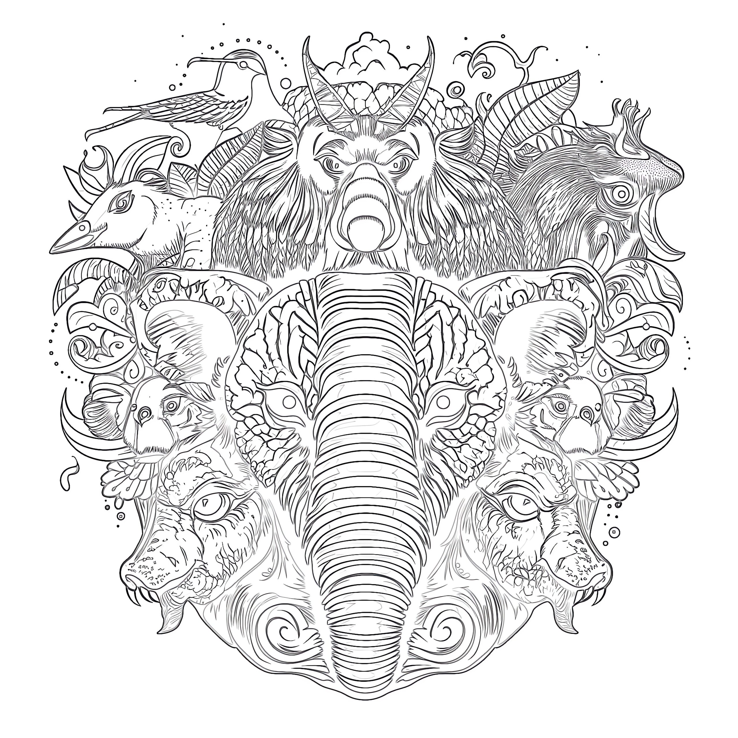 Printable Animal Coloring Pages For Adults