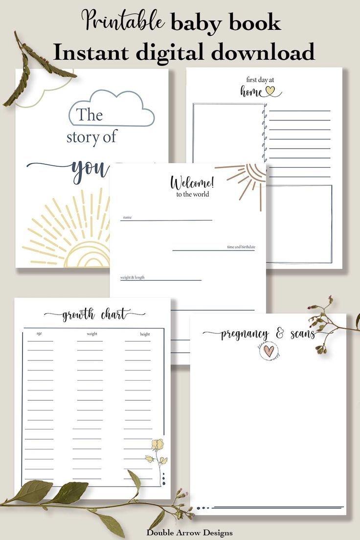 Printable Baby Book Pages