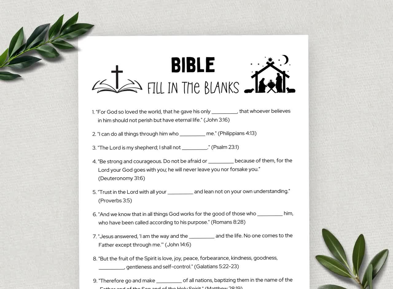 Printable Bible Studies For Youth