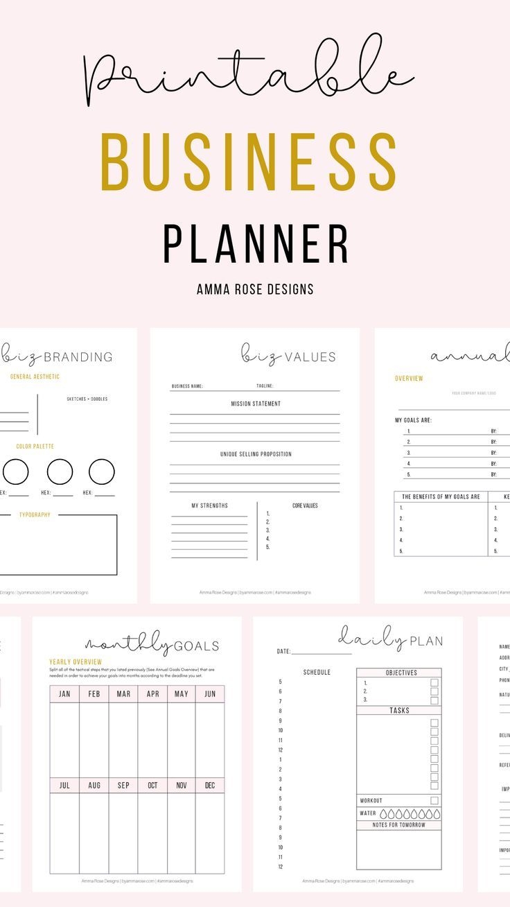 Printable Business Planner