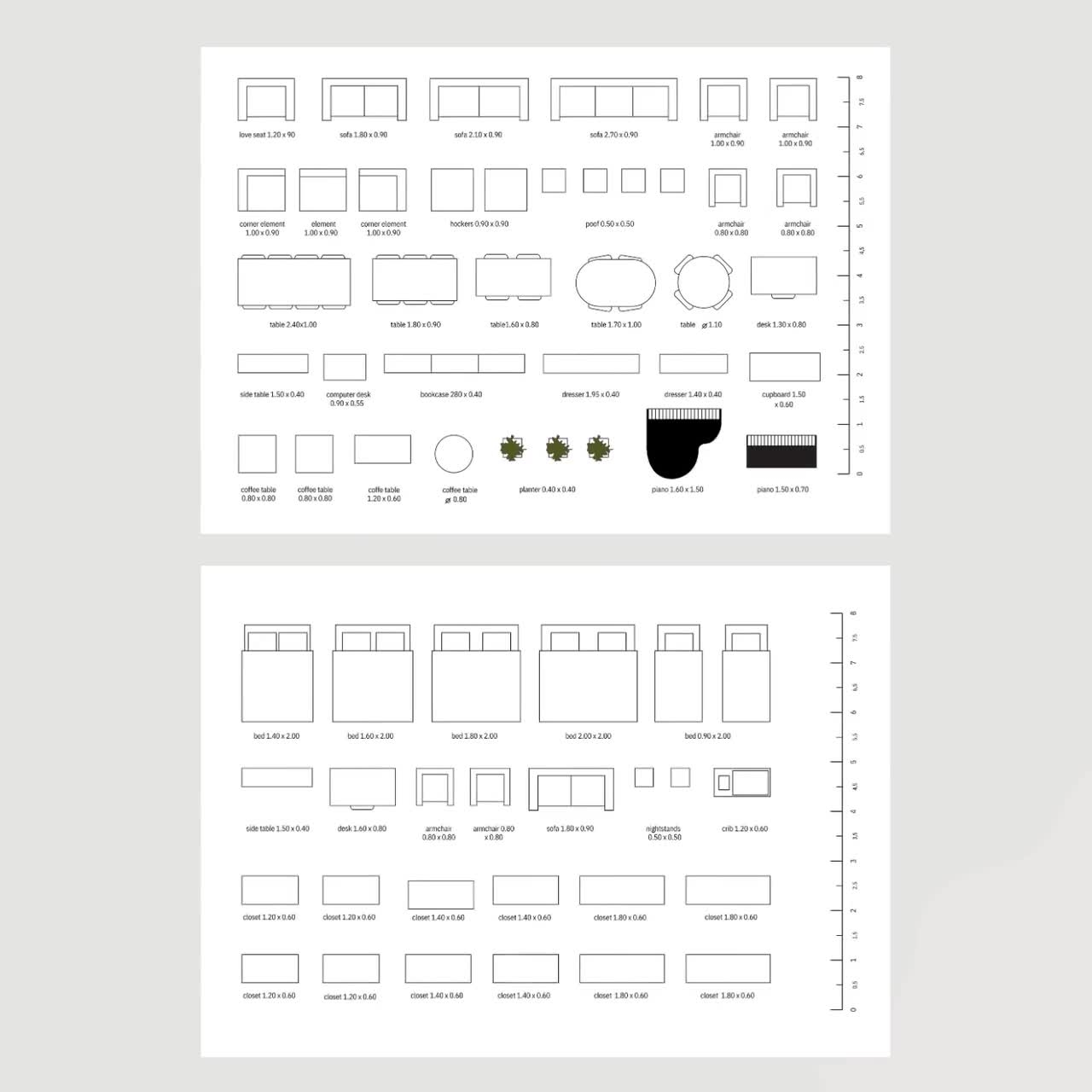 1 4 Inch Scale Bathroom Templates Printable