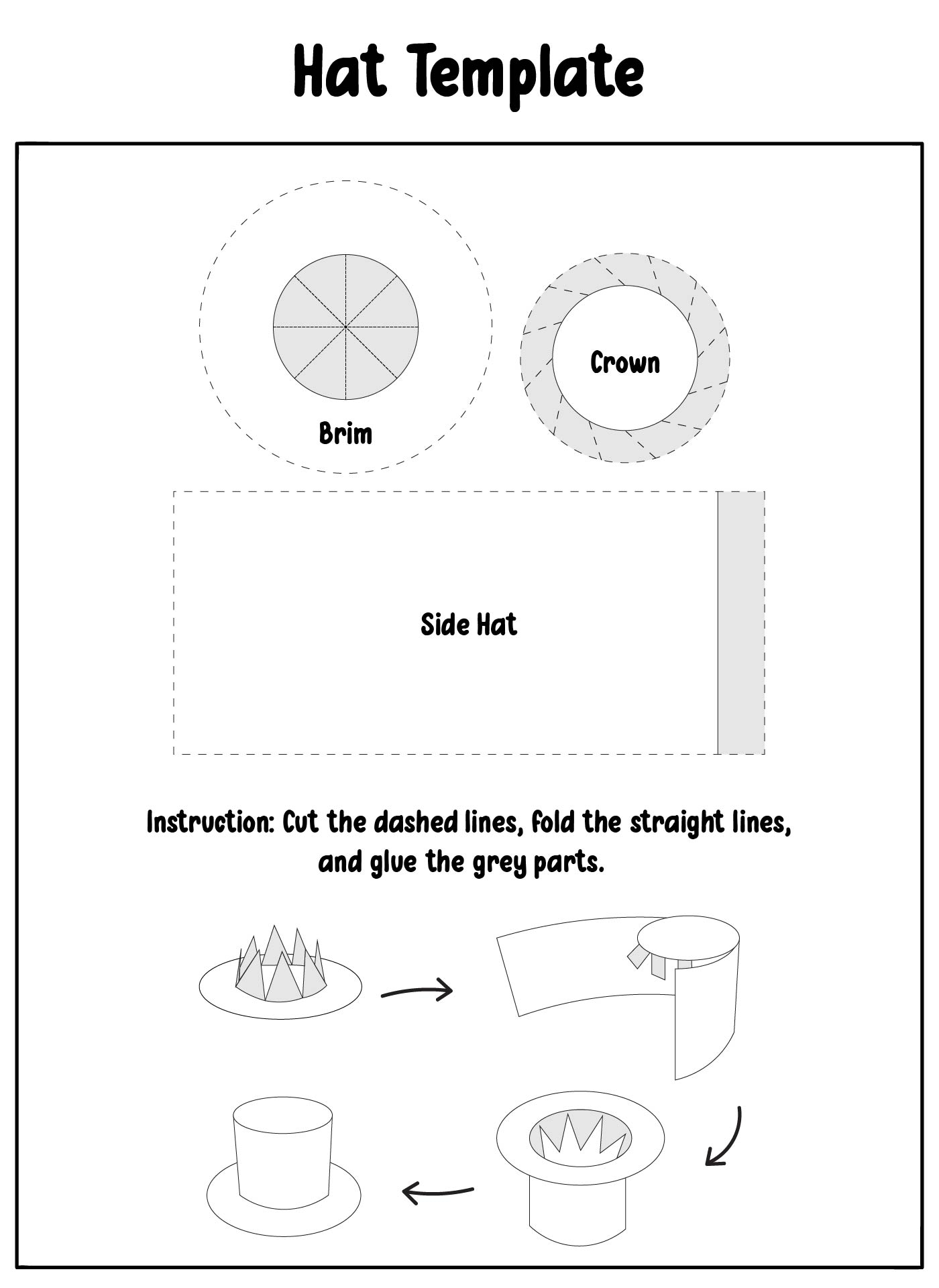 Printable Hat Template