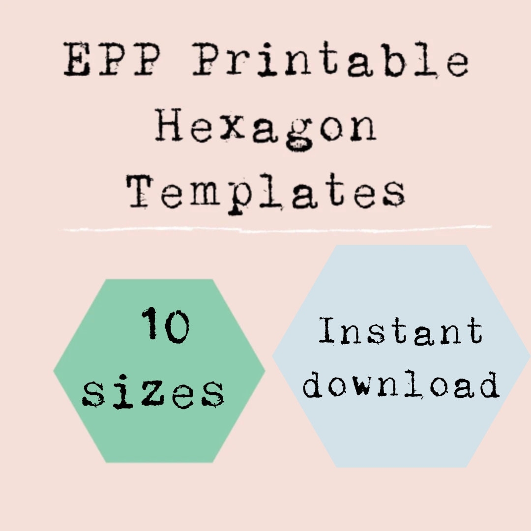 4 Inch Hexagon Template Printable