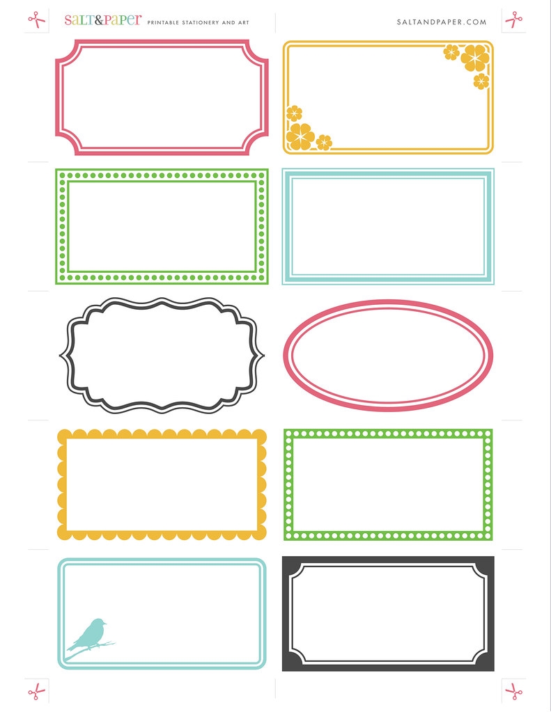 Printable Labels From Saltandpaper For A High resoluti Flickr