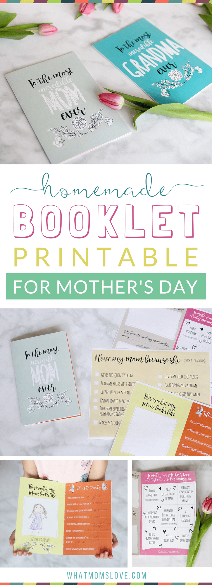 Printable Mother s Day Booklet Step Up Your Card Game With This Homemade Masterpiece From Your Kids What Moms Love