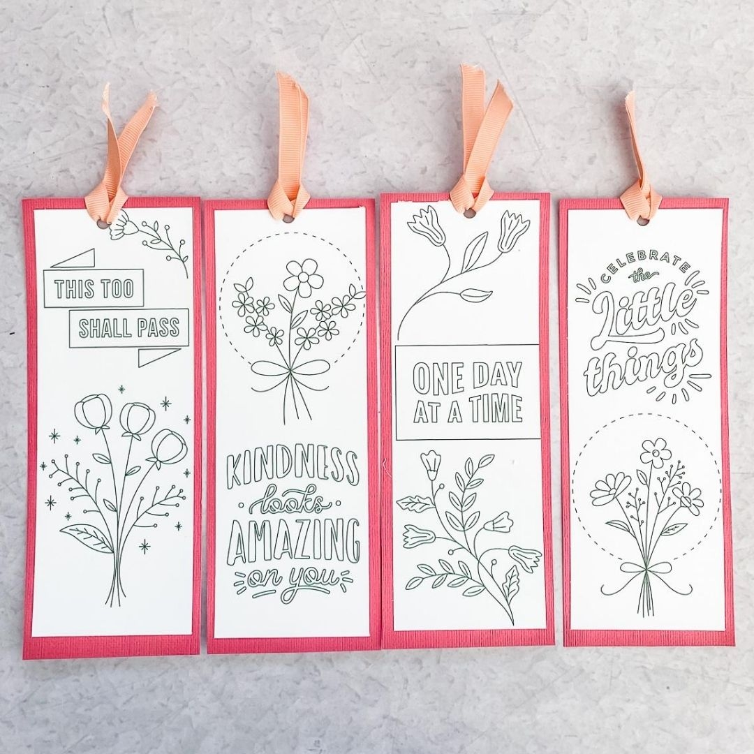 Printable Quote Bookmarks To Colour Free Download