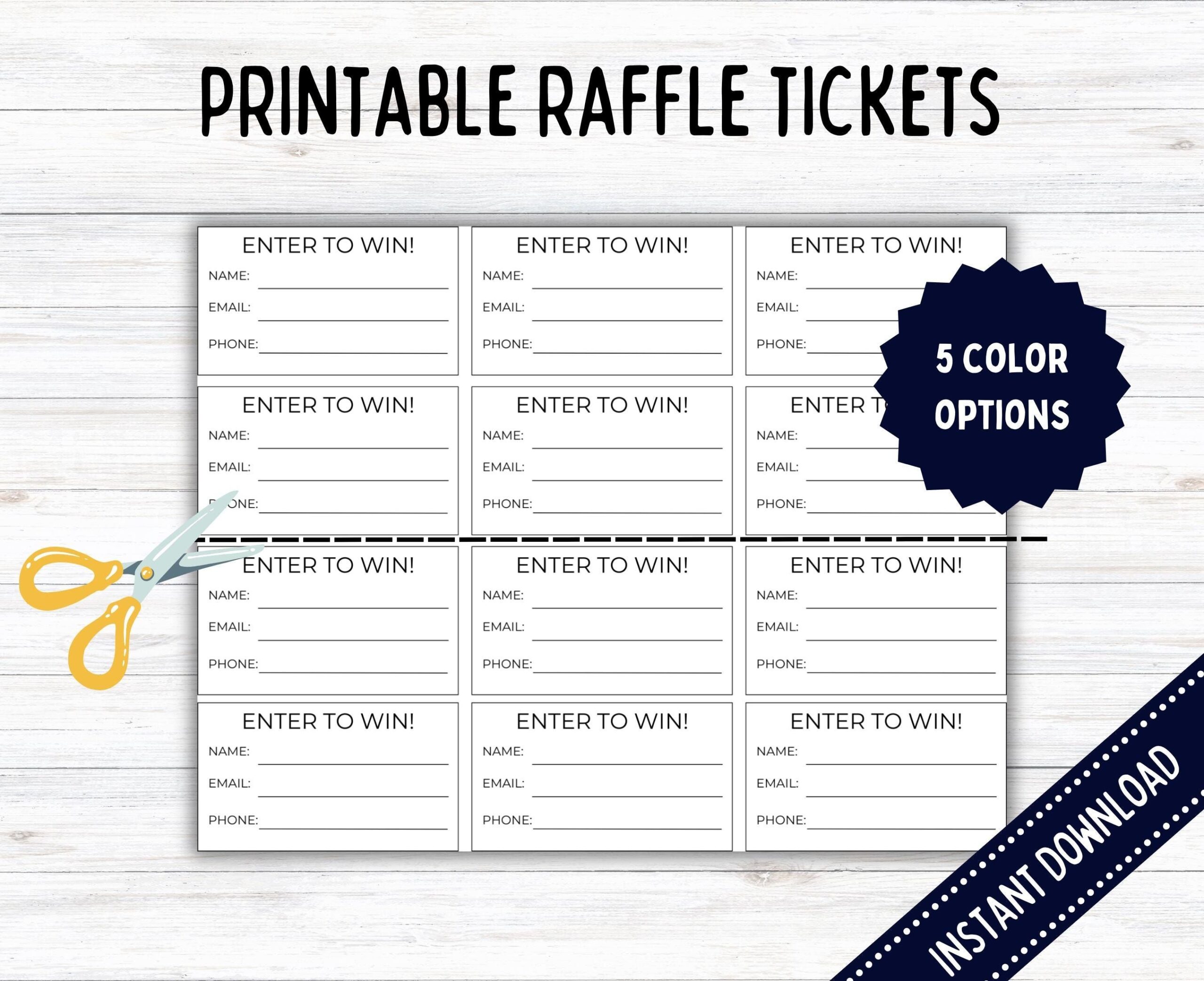 Free Printable Contest Entry Form Template