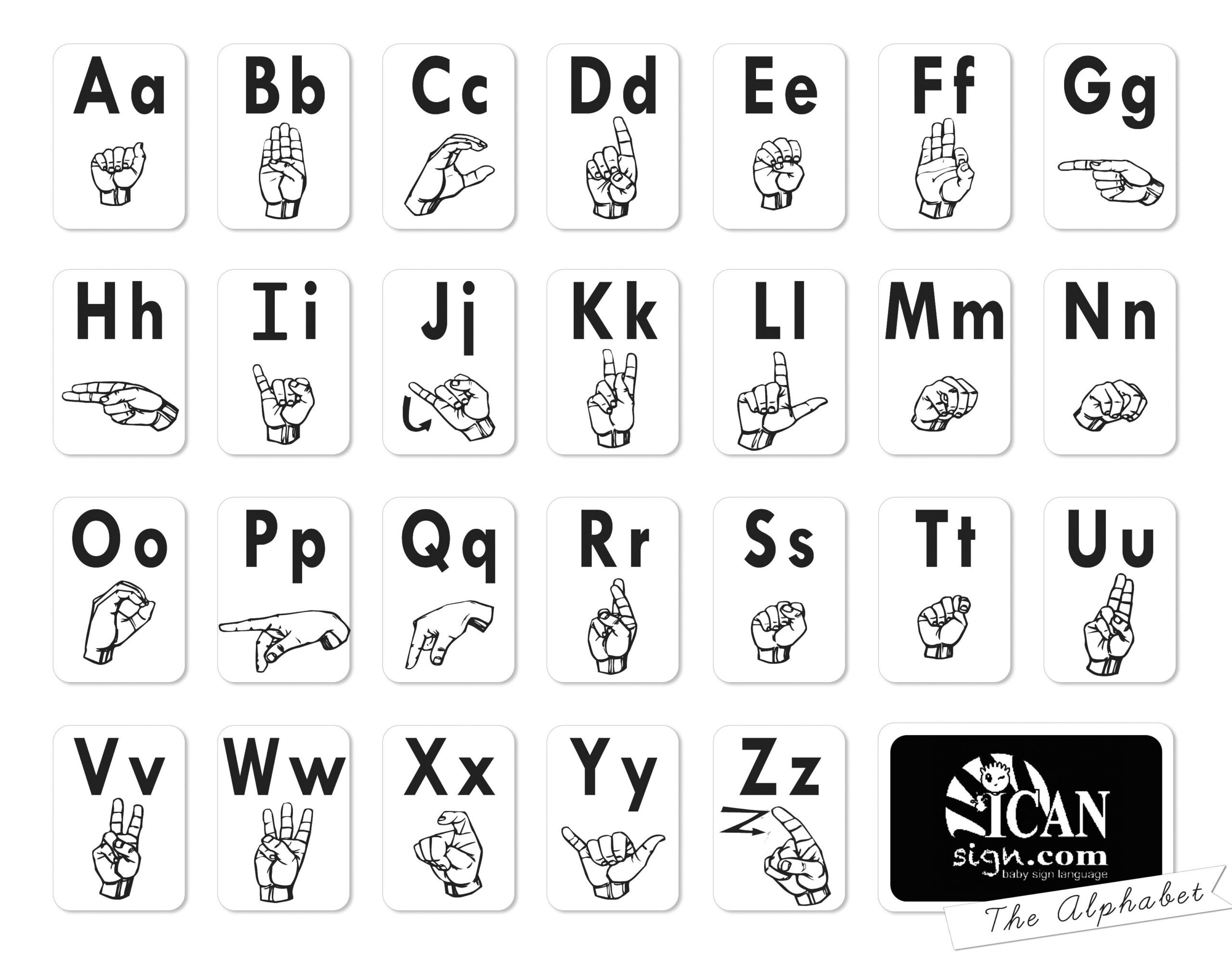 Baby Sign Language Flash Cards Printable
