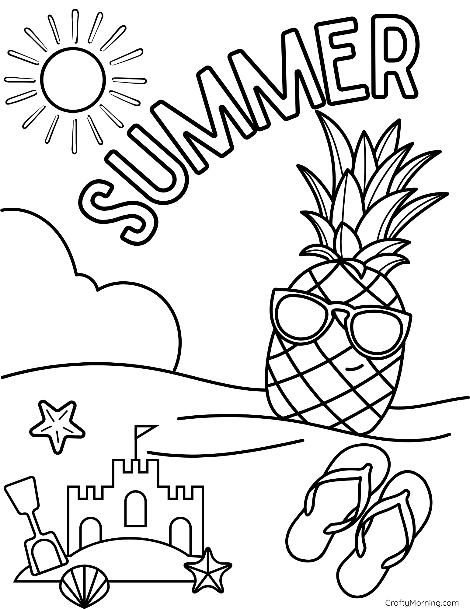 Summer Coloring Pages Free Printable